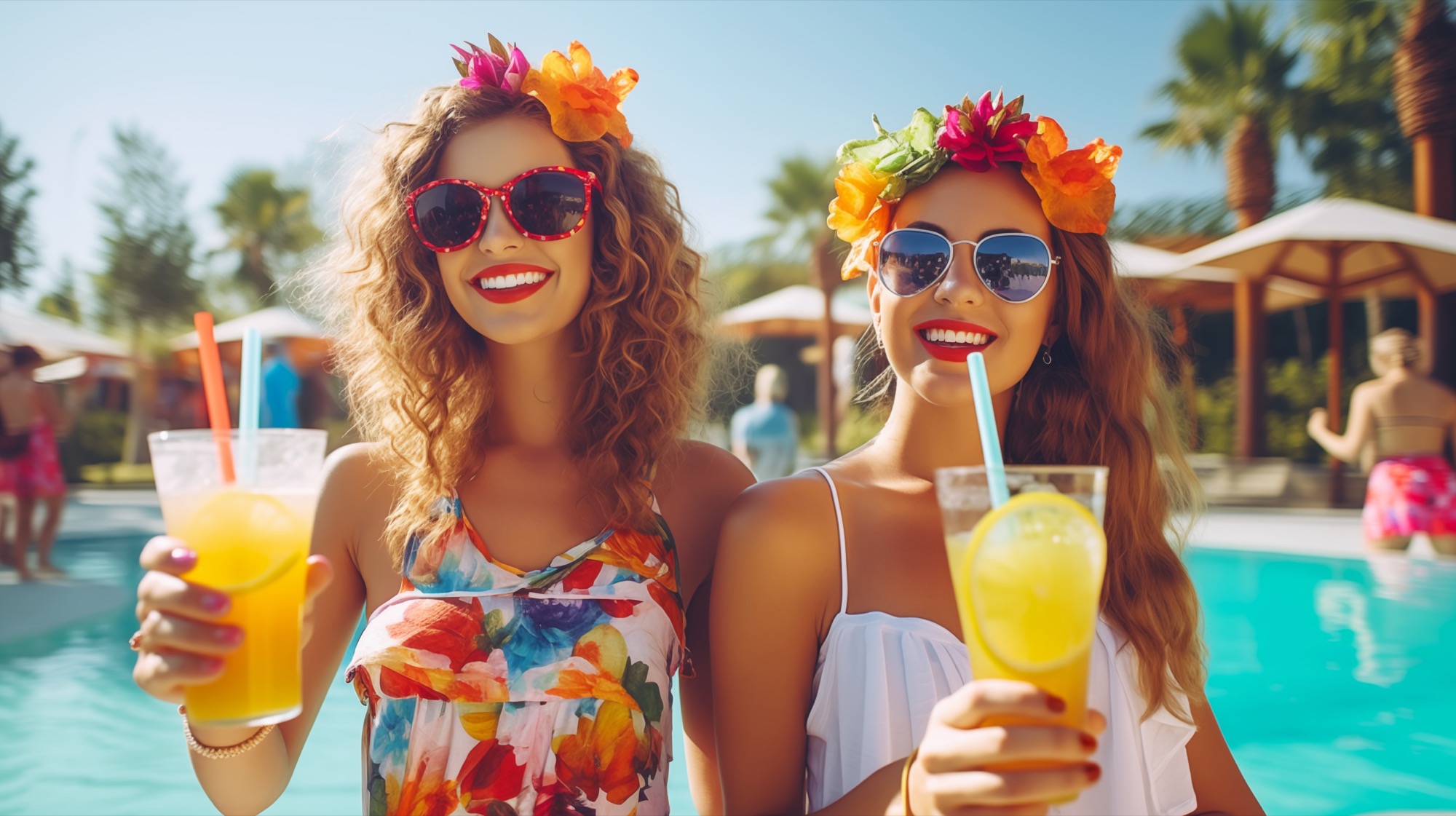 Diversión junto a la piscina